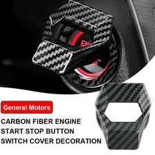 Carbon Fiber Car Engine Start Stop Push Button Switch Cover Trim Accessories Carbon Fiber Car Engine Start Stop Push Button Switch Cover Trim Accessories