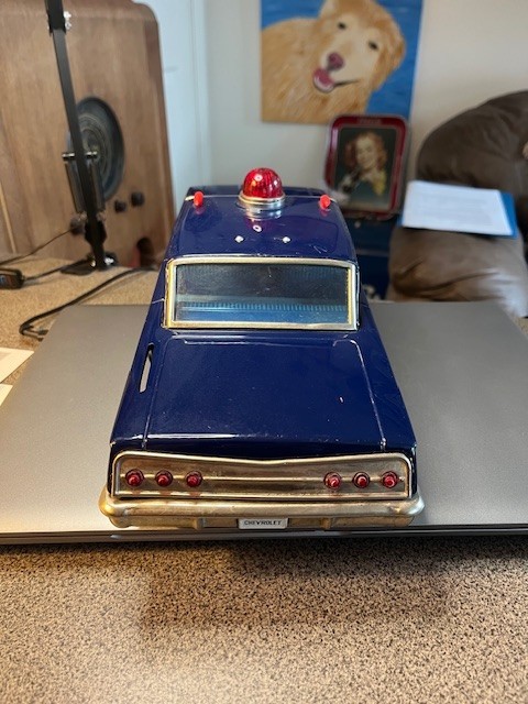 VINTAGE TIN BATTERY SPESCO 007 SECRET AGENT CAR 14.5'' | eBay