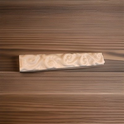 Glazed Ceramic Wall Tile  - 1'' x 6'' White Listello