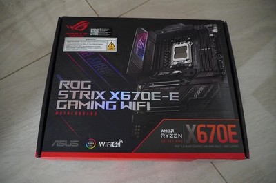 New ASUS ROG Strix X670E-E Gaming WiFi AM5 ATX AMD Motherboard