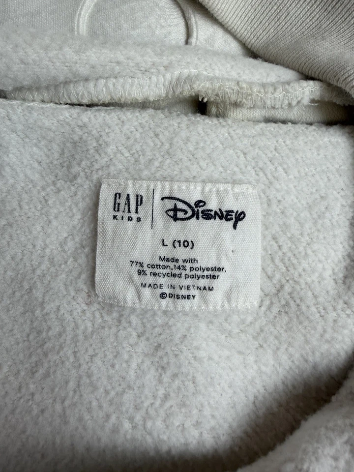 Sudadera con Capucha Gap Disney Niños Mickey Mouse Talla Grande (10) Blanca Foto 2 de 3