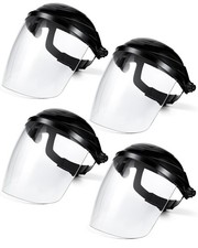4 Pcs Clear Safety Face Shield for Grinding & Cutting, Lightweight F