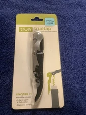 True Twister Easy Turn Key Corkscrew Wine Bottle Opener NEW