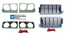 1969 Olds Cutlass 442 Grille Headlight Bezel & Headlight Housing Set
