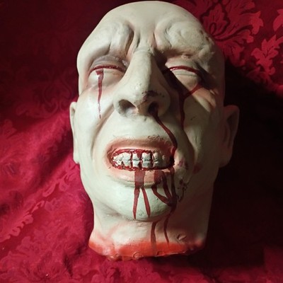 Rubber Severed Head vintage horror Halloween scary
