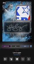 DIGITAL TOPPS WWE SLAM Lex Luger COLOR SPLASH 26 SR BLUE SIGNATURE RELIC Read