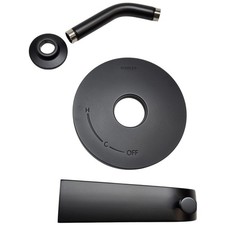 Kohler TS97074-4G-BL Pitch Bath and Shower Trim Kit, 1.75 GPM - Matte Black