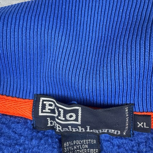 Vintage Polo Ralph Lauren Sport Hi Tech Fleece 1/4 Zip Jacket Men’s XL 90s - Picture 3 of 6