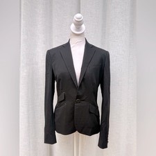 Ralph Lauren black label classic black wool single breasted blazer