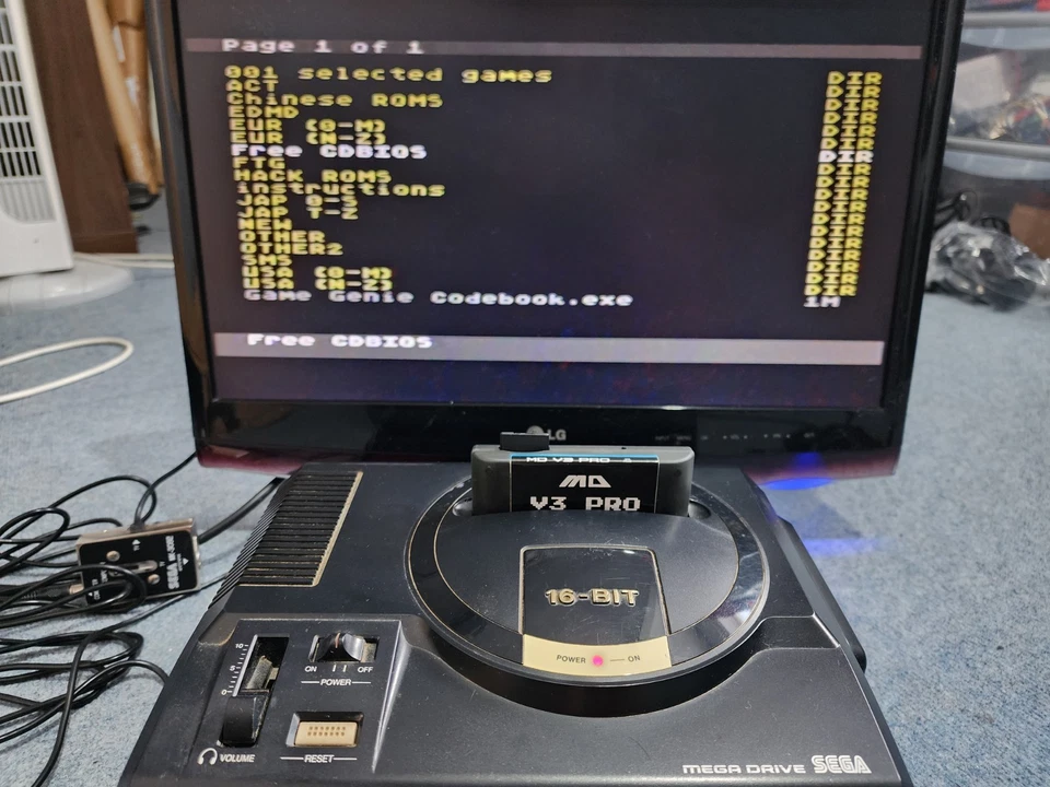 SEGA MEGA DRIVE CARTRIDGE v3 MULTI CART 3000+ Games Retro Game PAL NTSC GENESIS - Image 4 of 4