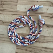 Flow Rope 8 ft - 5/8 Inch Double Braided Nylon American Patriotic Red White Blue