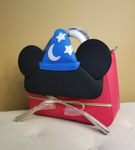 Loungefly Disney Fantasia Sorcerer Mickey Mouse Cosplay Umhängetasche NEU - Bild 3 von 12