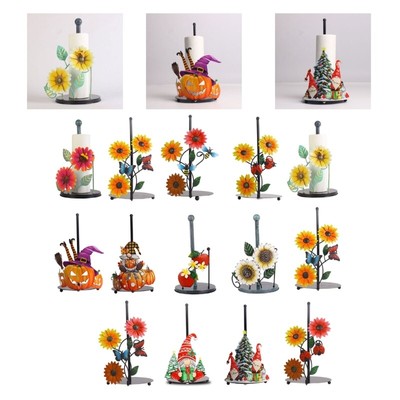 Flowers Christmas Tissue Stand Napkins Rack Home Kitchen Tissue Storage Stand