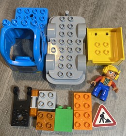 Lego Duplo 10812 Town Truck & Tracked Excavator Construction Set Incomplete