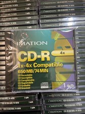 VINTAGE IMATION LOT of 21 NEW NIP CD-R Recordable DISCS 650 MB 74 Min CDs