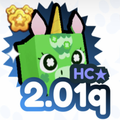 New Hardcore HC Secret Clover Unicorn Pet Simulator X PSX Roblox