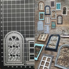 Window Metal Cutting Dies Scrapbooking Embossing Photo Blade Punch Stencils DIY