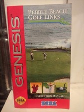 Vtg 1994 PEBBLE BEACH GOLF LINKS Sega GENESIS Instruction Manual Booklet ONLY 