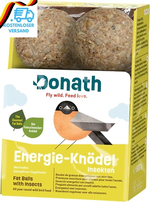 BESUCHE DEN DONATH-STORE Donath Energie-Knödel Insekten Ohne Netz - Knödel Ohne Netz - 100G Je Knödel - D