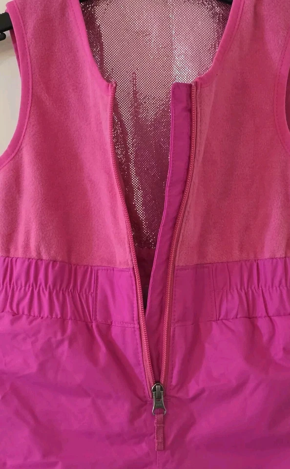 Columbia Niños Esquí Babero Pantalones Con Espacio Para Crecer Traje Buga Rosa Edad 3 Años NUEVO Foto 3 de 4