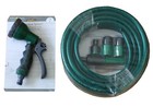 Reinforced Garden Hose 10M & Spray Nozzle Set with 7 Function Sprayer Bundle
