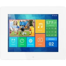 Aluratek 8" IPS LCD Digital Photo Frame, Touch,8GB Built-in Memory,AWDMPF8BB