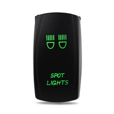 Rocker Switch Spot Lights Laser Green Led Light Bar Switch  Onoff Switches 12v