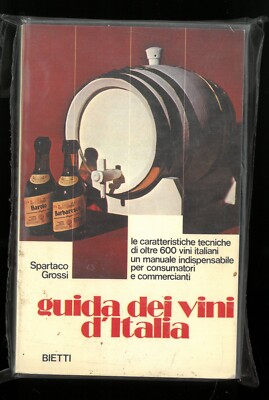 Italienischer Weinführer Spartaco Grossi Bietti 1980