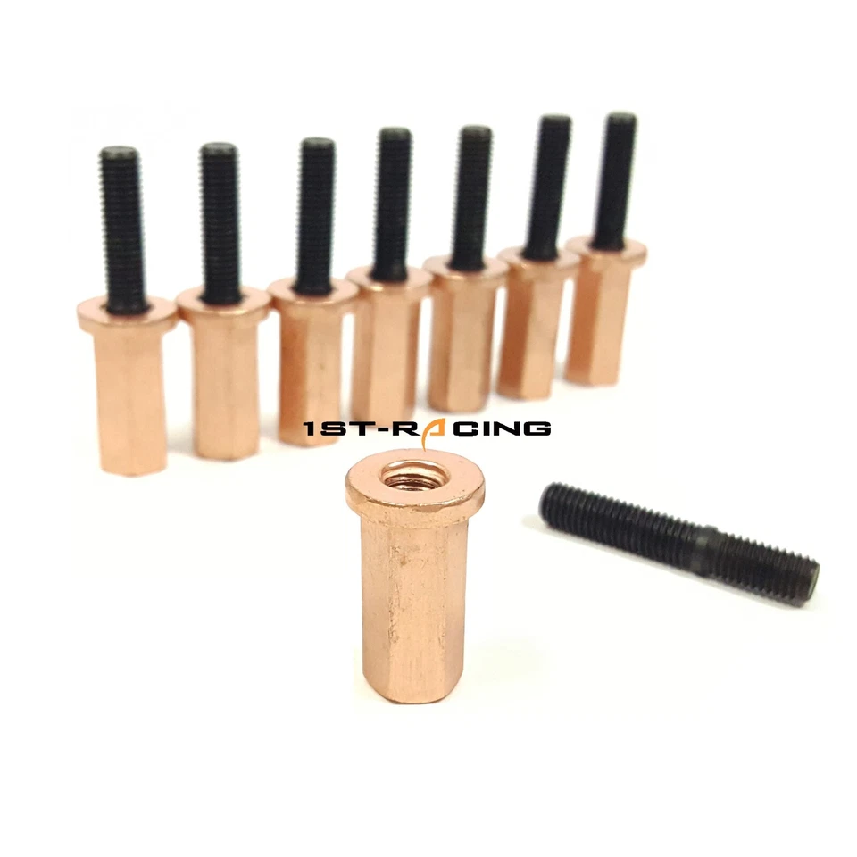 8 piezas pernos + tuercas de colector de escape M7 * 39 mm para BMW N54 135i 335i 535i Z4 35i 3,0 L Foto 2 de 4