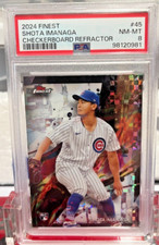 2024 Topps Finest Checkerboard Refractor #45 Shota Imanaga RC Rookie PSA 8