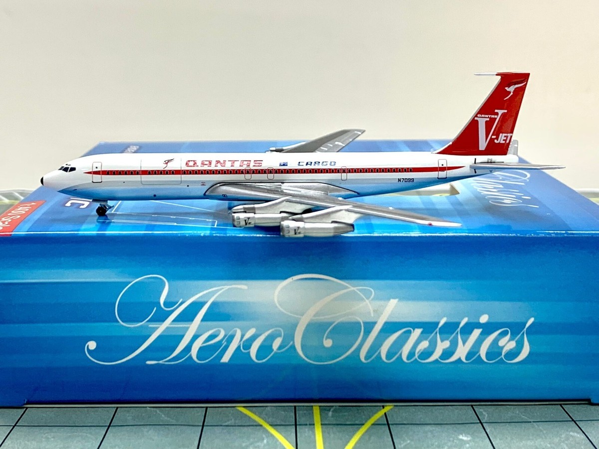 AeroClassics 1:400 Qantas Cargo Boeing 707-320 N7099 | eBay