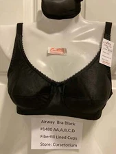 Airway 1480 fiberfill Bra pockets for pads 32,34,36,38,40,42 AA,A,B,C,D Best FIT