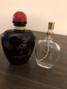 Jean Patou Joy Perfume Bottle With Clear Bottle Insert Empty