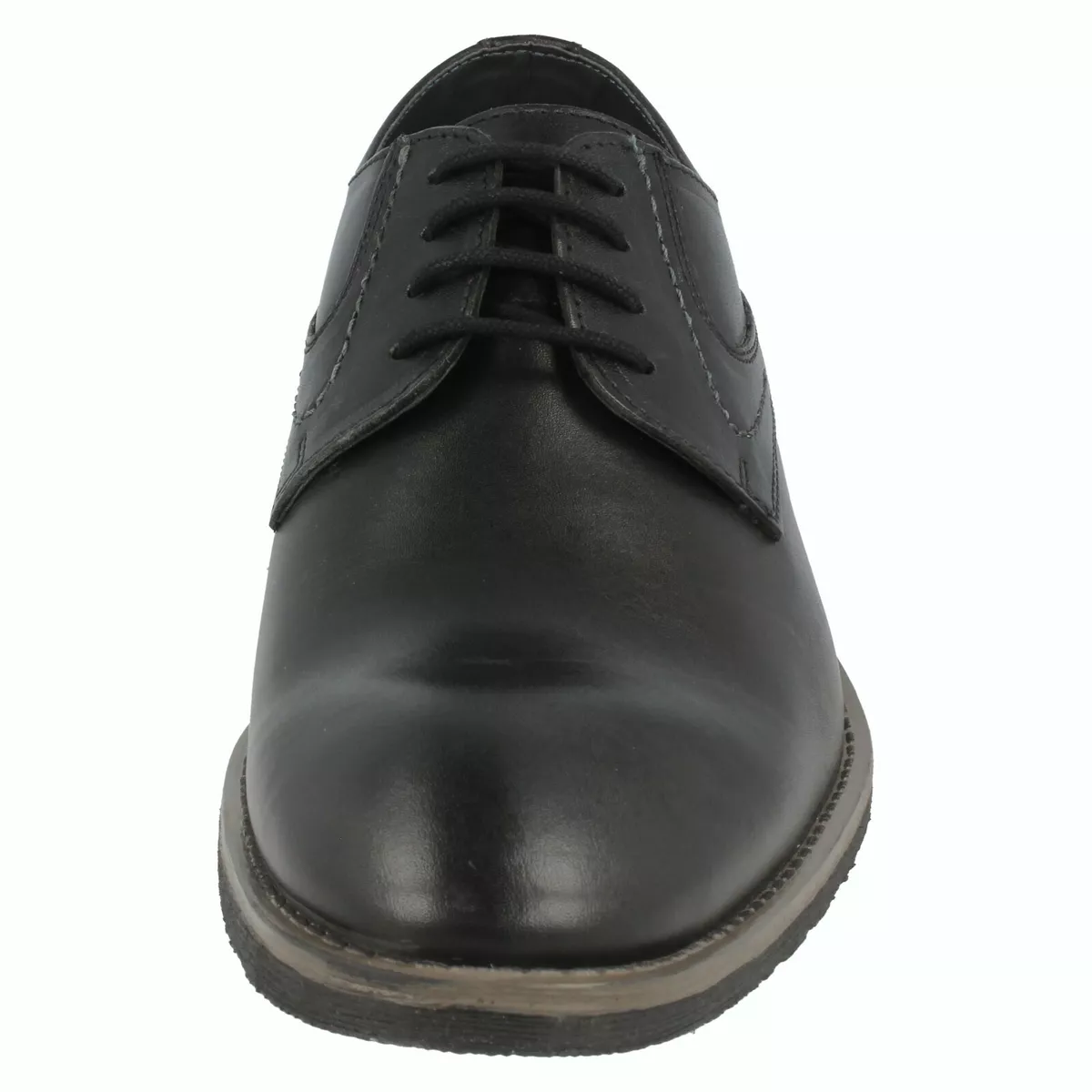 Mens Hush Puppies Black Brown Smart Lace Up Formal Derby Shoes Carlos