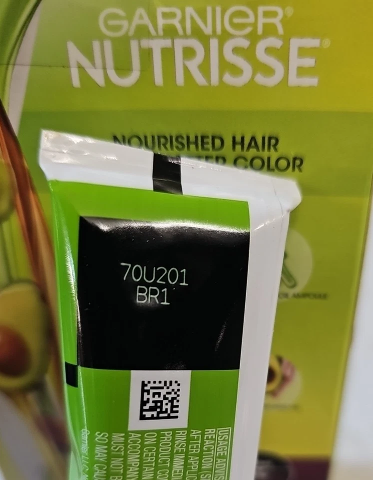 6x Garnier Nutrisse Color de Cabello Crema Acai Berry BR1 Borgoña Más Profundo Intenso Foto 2 de 2