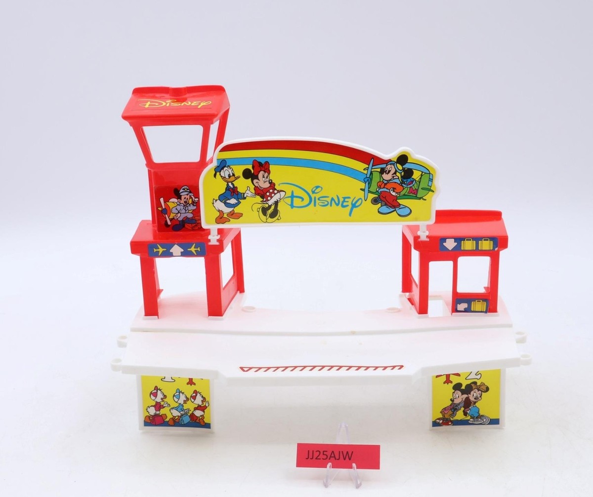 Mickey's Airport 6279 W/ 9 Figures Disney 1987 Arco Vintage