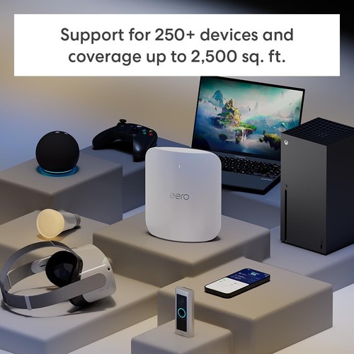 eero Max 7 Tri-Band Mesh Wi-Fi 7 Router - 10 Gbps Ethernet - White - Picture 4 of 7
