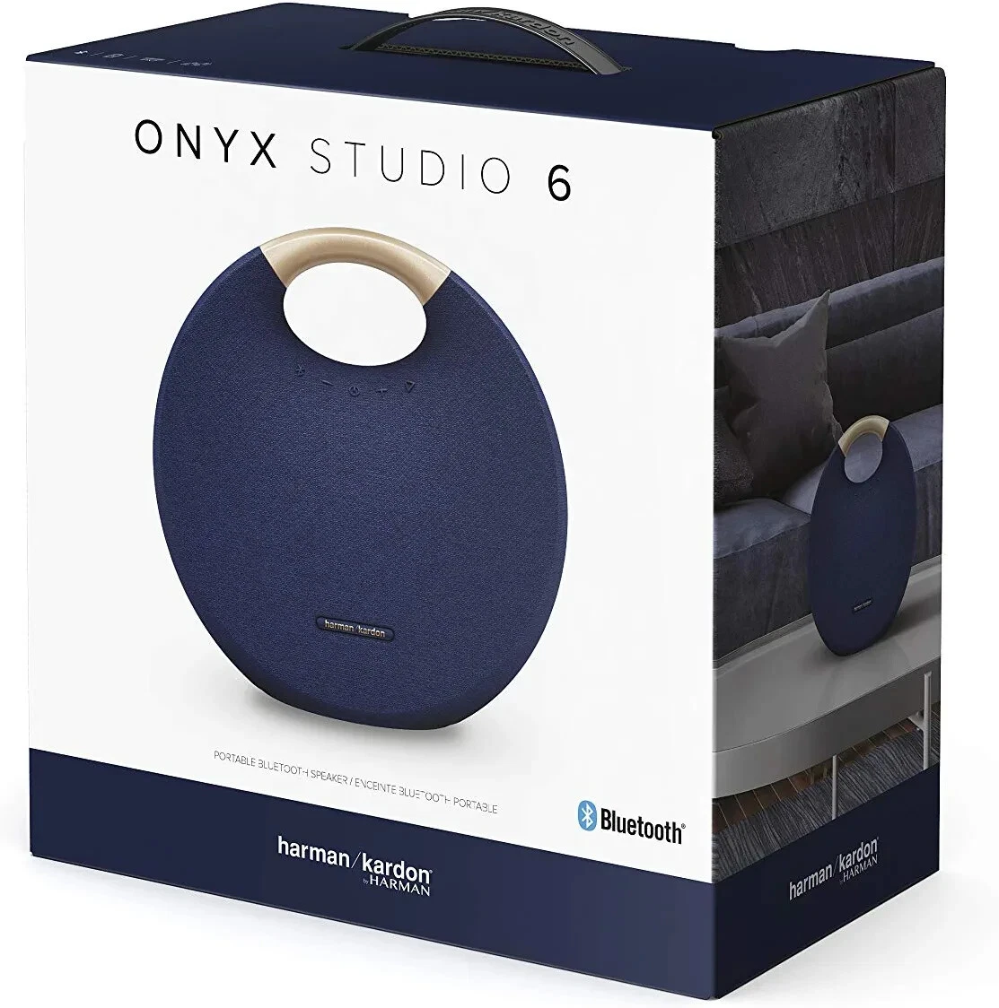 全商品オープニング価格特別価格 Grey Bluetooth Harman Kardon Kardon Wireless Onyx Black  Studio Speaker Studio Harman Bluetooth Speaker Blue with ONYX Handle  Blue (HKOS6BLUAM)＿並行輸入