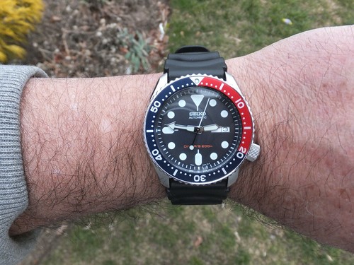 22mm Black Rubber Watch Band Diver For 