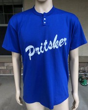 Vintage Pritsker 1/4 Button Short Sleeve Shirt Dean Lee USA Made Size XL 50/50