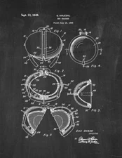 Egg Cracker Patent Print Chalkboard