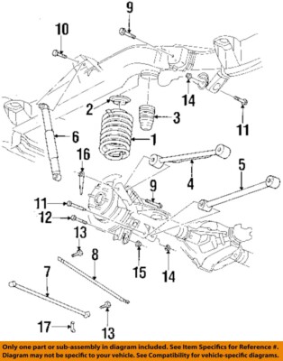 GM OEM 01-09 Aztek Rear Suspension Suspension Components-Mount Bolt ...