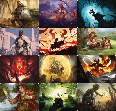 mtg lord of the rings signed art cards Amazon.com: Magic: The Gathering The Lord of The Rings: Tales of  Middle-Earth Scene Box main image 0