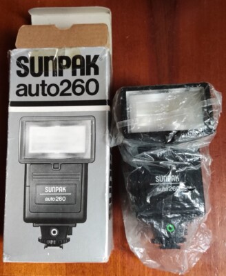 Sunpak Auto260 Elektronischer Blitz mit Box