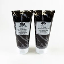 2 Origins Clear Improvement Active Charcoal Mask To Clear Pores - Set 2 x 3.4 Oz