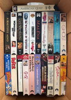 Lot 30 VHS Tapes Disney Goodwill Hunting Roger Rabbit Wild Things American Pie