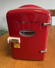 Frigidaire Portable Mini Fridge Cooler, Chills Six 12oz Cans