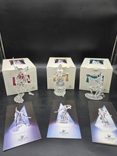 Swarovski SCS Masquerade Pierrot, Columbine, & Harlequin. 1999-2001. MIB+COA