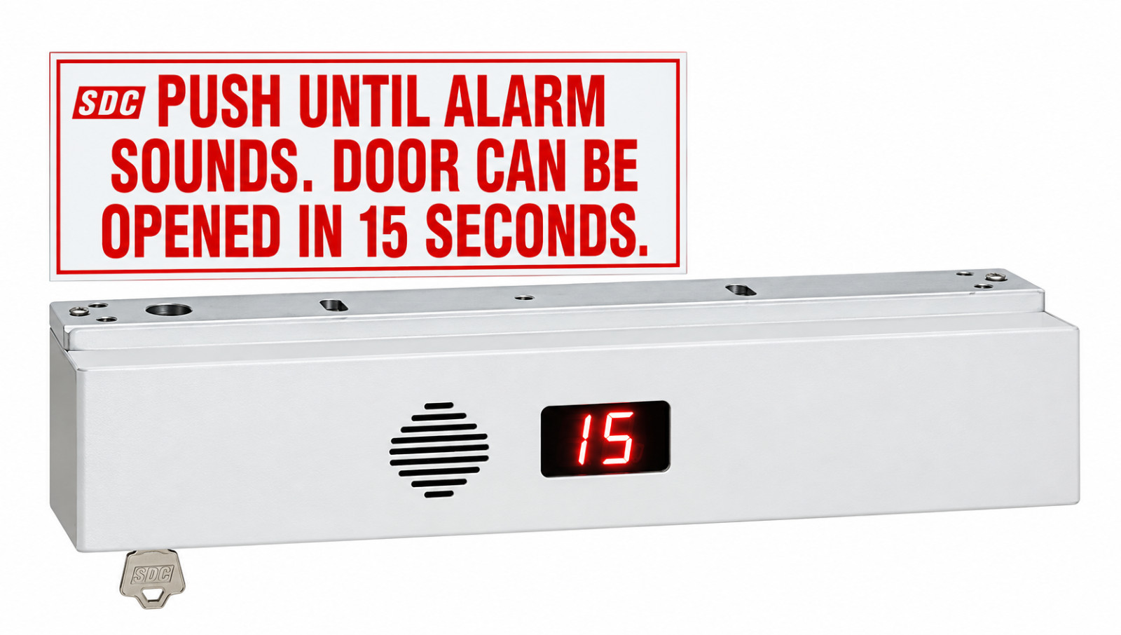 **NEW** SDC 1511S Delayed Egress Single Magnetic Lock, Surface Mount, 1650lbs