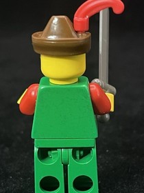 Lego Castle Forestman Forestman Red, Brown Hat, Red Plume Minifigure cas139 6103